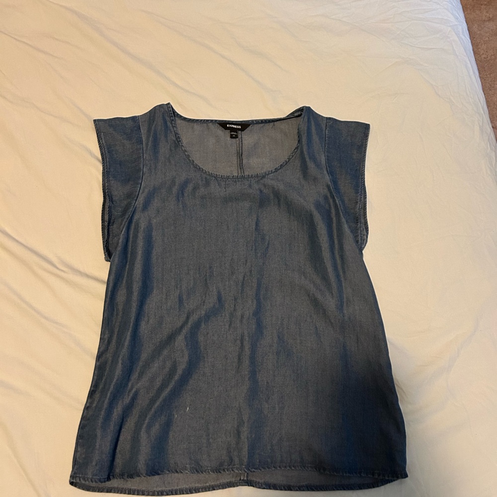 Jean colored blouse